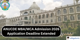 ANUCDE MBA MCA Admission 2026 Application Deadline Extended Apply by March 12